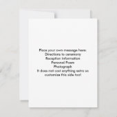 Persoonlijke bruiloft Bedankt 2-zijdige kaarten (Achterkant)