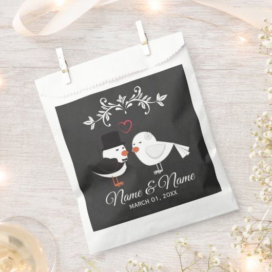 Persoonlijke bruiloft bedankzakje (Geknipt)