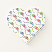 Persoonlijke bruiloft Cake Bride Groom Floral Favo Notitieboek (Achterkant)