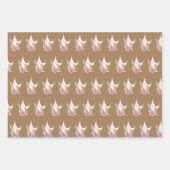 Persoonlijke bruiloft-ceremonie Wreath Waterverf Inpakpapier Vel (Voorkant 3)