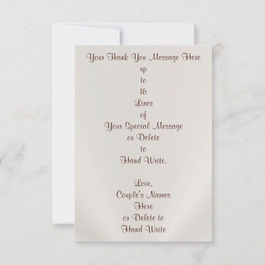 Persoonlijke, bruiloft Dank u Kaarten met Afbeeldi (Achterkant)