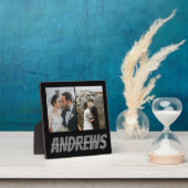 Persoonlijke bruiloft Foto Collage Plaque Elegant Fotoplaat (Insitu)