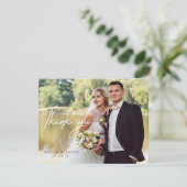 Persoonlijke bruiloft Foto Hartelijk dank Bedankkaart (Staand voorkant)