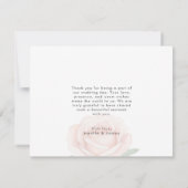 Persoonlijke bruiloft Foto Hartelijk dank Bedankkaart (Achterkant)