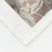 Persoonlijke bruiloft foto voor altijd en altijd fleece deken (Hoek)