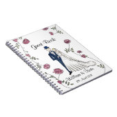 Persoonlijke bruiloft-gastboeklaptop notitieboek (Rechterzijde)