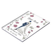 Persoonlijke bruiloft-gastboeklaptop notitieboek (Linkerzijde)