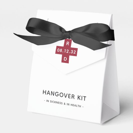 Persoonlijke bruiloft Hangover Relief Kit Bedankdoosjes (Voorkant Zijde)
