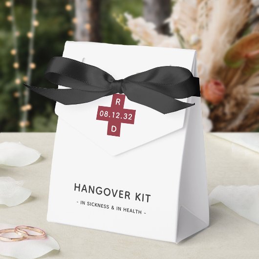 Persoonlijke bruiloft Hangover Relief Kit Bedankdoosjes