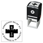 Persoonlijke bruiloft Hangover Relief Kit Zelfinktende Stempel (In situ)