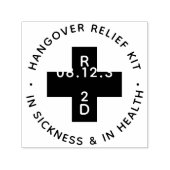 Persoonlijke bruiloft Hangover Relief Kit Zelfinktende Stempel (Design)