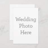 8,9 x 12,7 cm Enkele bedankkaart (Voorkant / Achterkant)