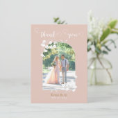 Persoonlijke bruiloft - Hartelijk dank Bedankkaart (Staand voorkant)