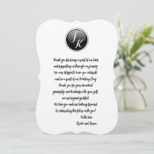 Persoonlijke bruiloft Hartelijk dank Kaart (Staand voorkant)