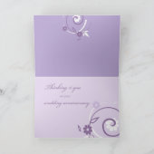 Persoonlijke bruiloft Jubileum aan weduwe Kaart (Binnen)