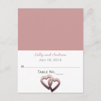 Persoonlijke bruiloft kaart