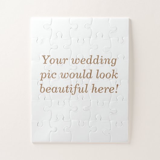 Persoonlijke bruiloft legpuzzel (Verticaal)
