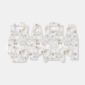 Persoonlijke bruiloft met Floral Swans Bedankdoosjes (Uitgevouwen)