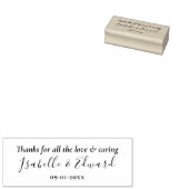 Persoonlijke bruiloft paar's dank u bericht rubberstempel (Gestempeld)