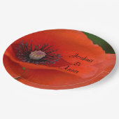 Persoonlijke bruiloft papieren bordje (Gekanteld)