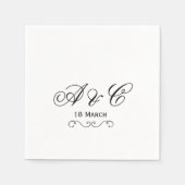 Persoonlijke bruiloft-partij Napkins Servet (Voorkant)