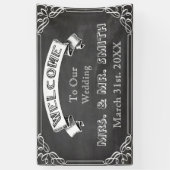 Persoonlijke bruiloft, reünie, feestbanner spandoek (Verticaal)