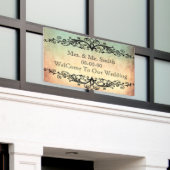 Persoonlijke bruiloft, reünie, feestbanner spandoek (Buitenkant Gebouw)