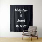 Persoonlijke bruiloft Rood goudlampjes Wandkleed (In situ)