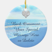 Persoonlijke bruiloft-siervoorwerpen keramisch ornament (Achterkant)