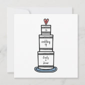 Persoonlijke bruiloft ter illustratie van het huwe kaart (Voorkant)