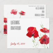 Persoonlijke bruiloft / Uitnodiging tot Jubileum (Voorkant / Achterkant)