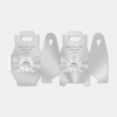 Persoonlijke bruiloft voor dozen of Jubileum Bedankdoosjes (Uitgevouwen)