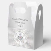 Persoonlijke bruiloft voor dozen of Jubileum Bedankdoosjes (Geopend)