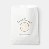 Persoonlijke bruiloft voor handtas van donut bedankzakje (Voorkant)