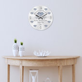 Persoonlijke bruiloft voor paar grote klok