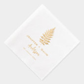 Persoonlijke bruiloft, vrijgezellenfeest/verloving folie servetten (Rechts)