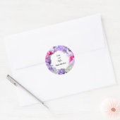 Persoonlijke bruiloft Wreath Bouquet Sticker (Envelop)