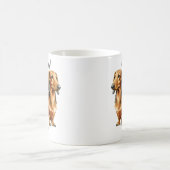 Persoonlijke bruine Dachshund koffie Koffiemok (Center)