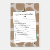 Persoonlijke bruine dagelijkse habit tracker check post-it® notes (Voorkant)