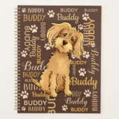 Persoonlijke bruine hond planner (Voorkant)