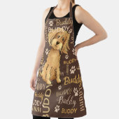 Persoonlijke bruine hond schort (Insitu)