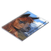 Persoonlijke Bruine Lama Andesgebergte Notitieboek (Linkerzijde)