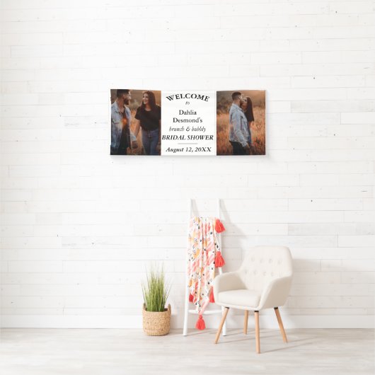 Persoonlijke Brunch & Bubbels Bruidsdouche Welkom Spandoek (Insitu)