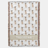 Persoonlijke Brussels Griffon Deken (Voorkant Verticaal)