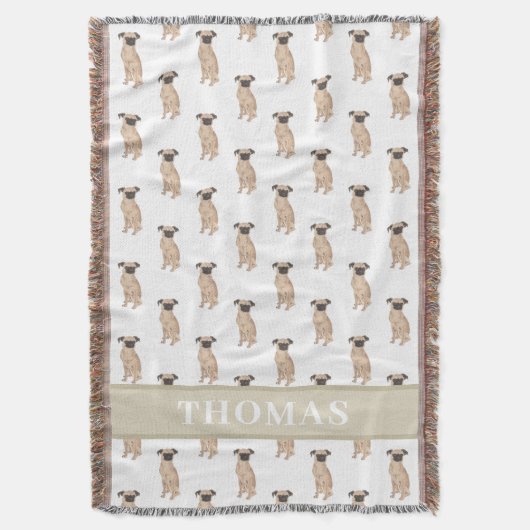 Persoonlijke Brussels Griffon Deken (Voorkant Verticaal)