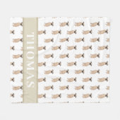 Persoonlijke Brussels Griffon Fleece Deken (Voorkant (Horizontaal))