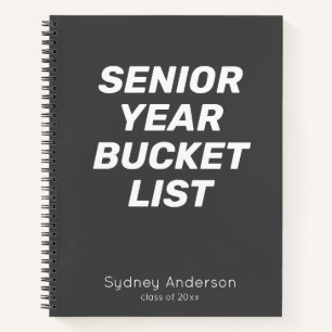 Persoonlijke Bucket List voor Afstuderende Student Notitieboek