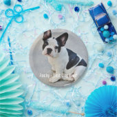 Persoonlijke Bulldog Foto en Bulldog Naam Papieren Bordje (Feest)