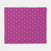 Persoonlijke Bumble Bee fleece deken (Voorkant (Horizontaal))