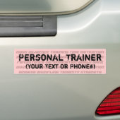 Persoonlijke bumper voor opleiders bumpersticker (Op auto)